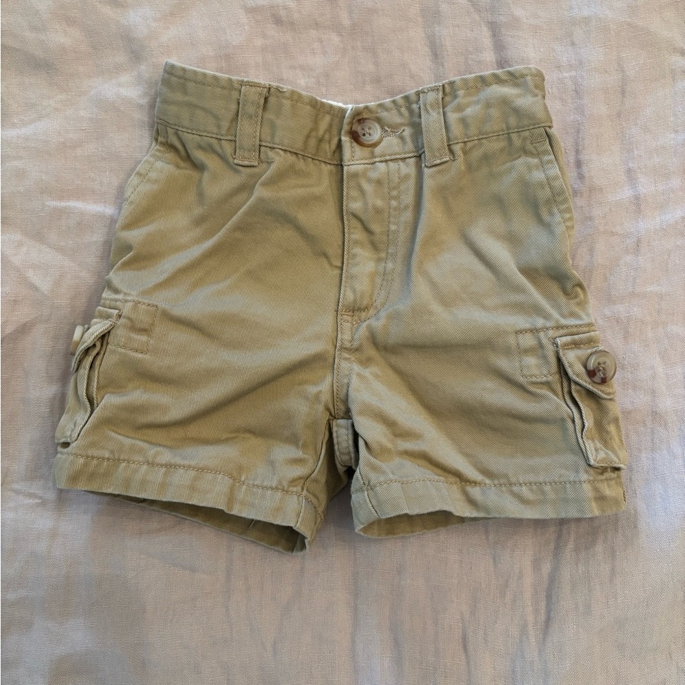Polo by Ralph Lauren Tan Cargo Baby Shorts / Size 9 Months